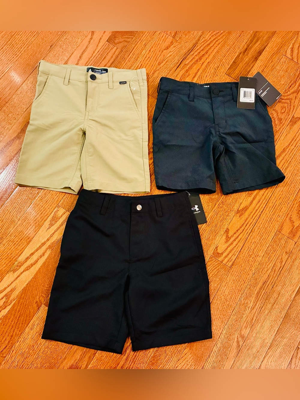 NWT Boys Size 6 Nike & Under Armour Shorts – 3-Piece Lot